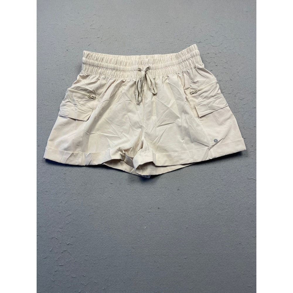 Layer 8 Shorts Polyester Spandex Beige Large Womens
